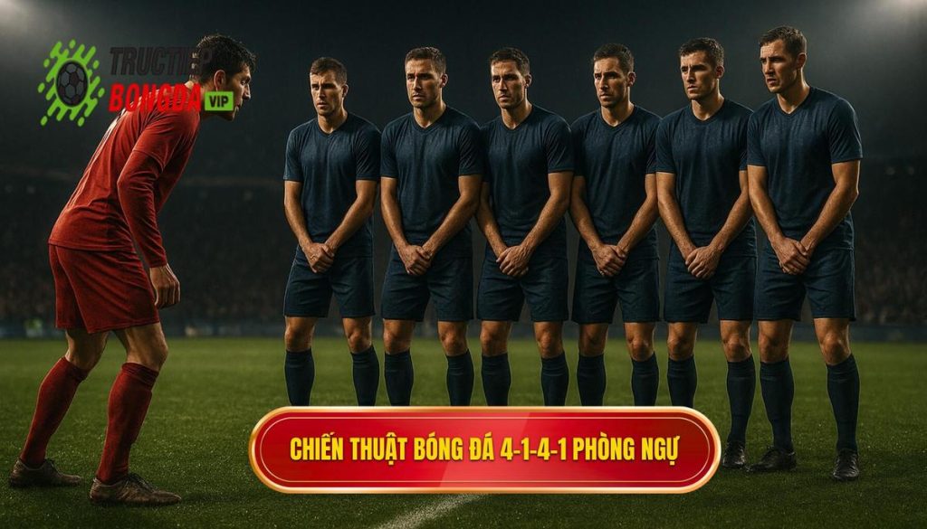 Chiến thuật bóng đá 4-1-4-1 phòng ngự