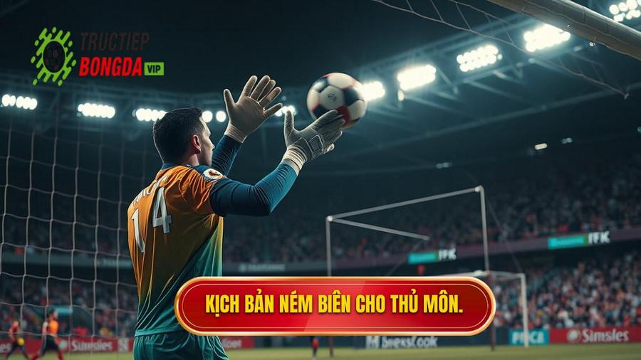 2. Kịch bản ném biên cho thủ môn.