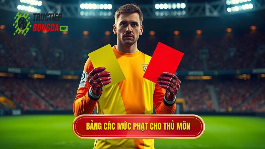 3. Bảng các mức phạt cho thủ môn