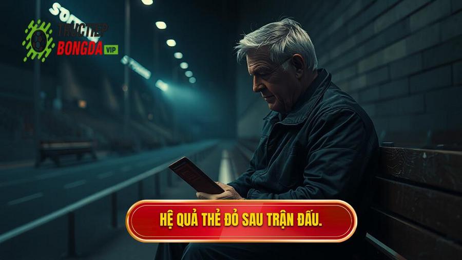 3. Hệ quả thẻ đỏ sau trận đấu.
