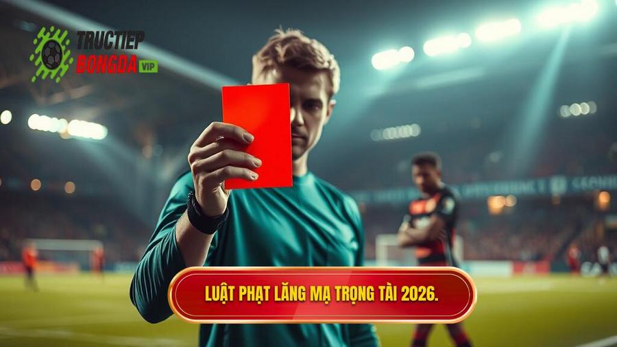 Luật phạt lăng mạ trọng tài 2026.