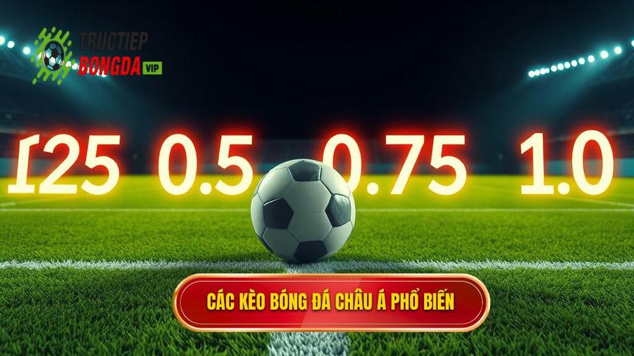 2. Các loại kèo bóng đá Châu Á phổ biến nhất hiện nay
