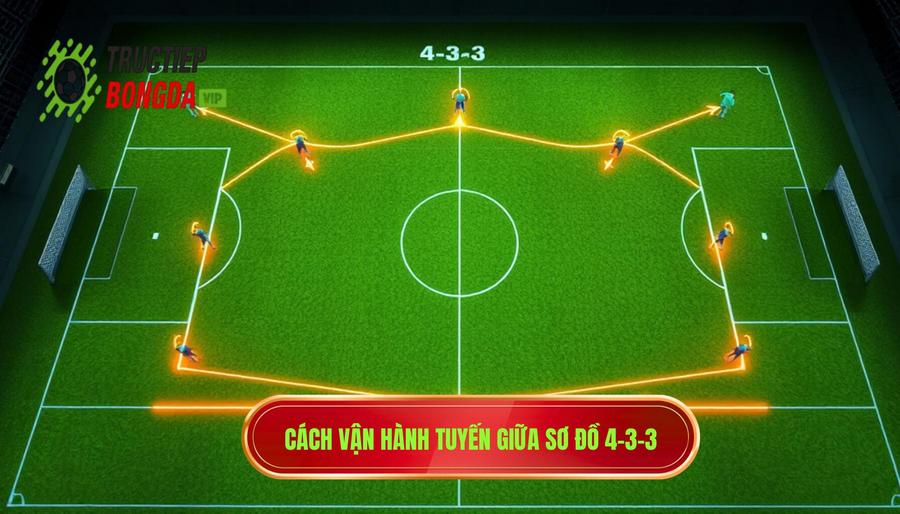 Phân tích chi tiết cách vận hành tuyến giữa trong 4-3-3